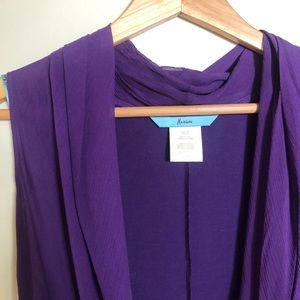 Marciano Purple Silk Bodysuit
